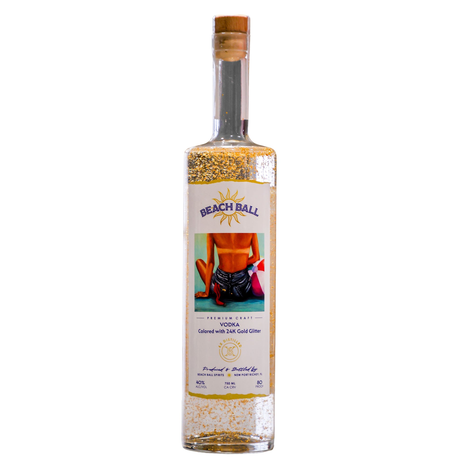 Beach Ball Vodka w/ 24k Gold Glitter